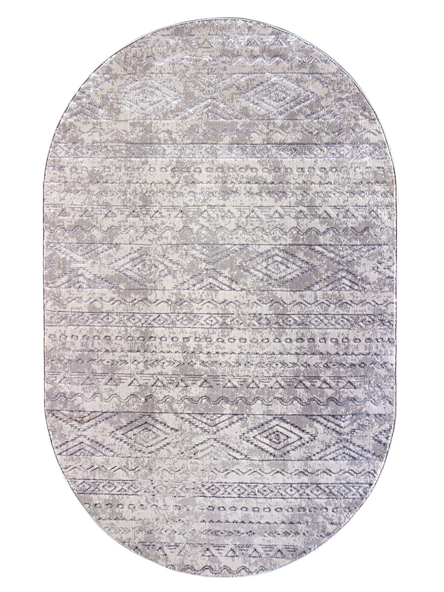 фото Ковер ambiance 4199a овальный серый 150х230 sofia rugs