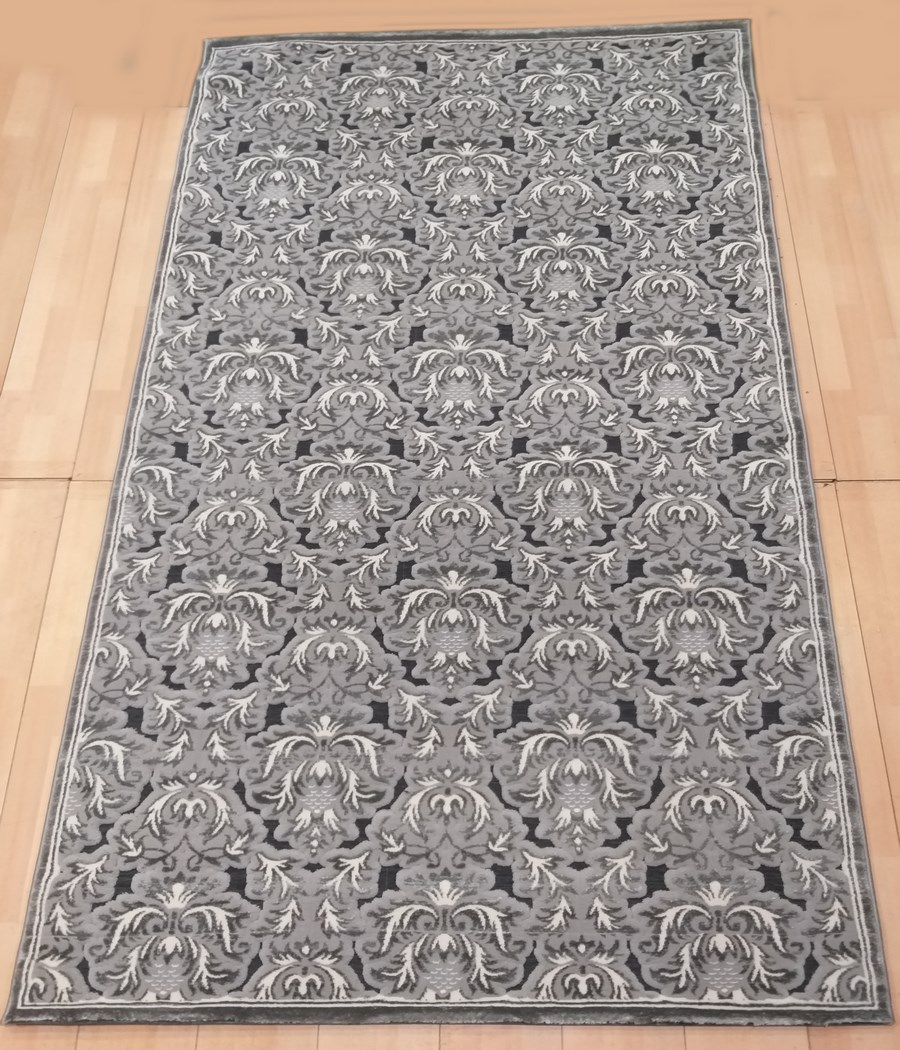 фото Ковер pegas 4198f прямой серый 150x400 sofia rugs