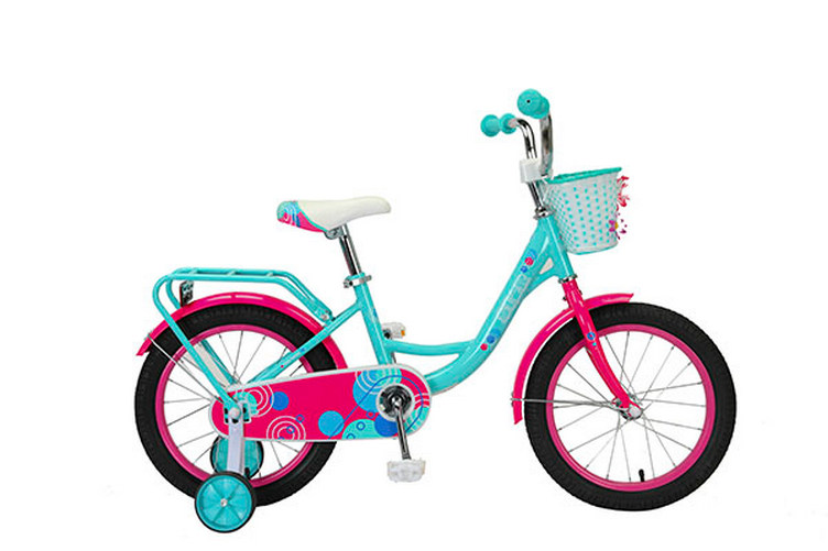 Велосипед детский STAR 702-16 100-120см бирюзовый с розовым