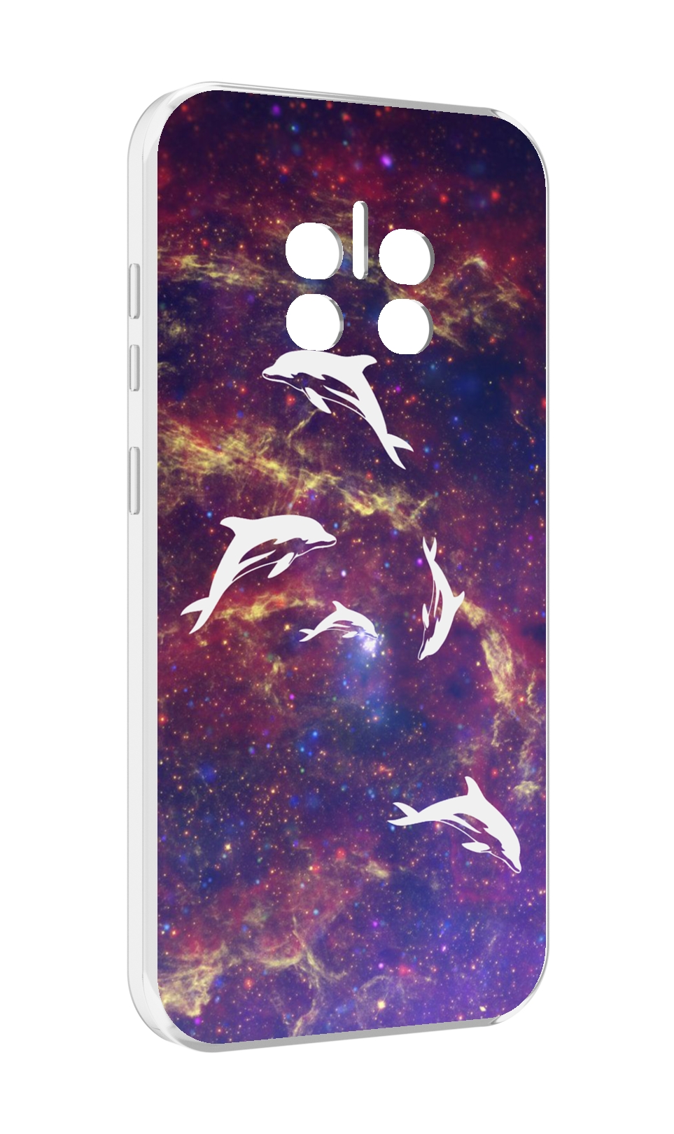 

Чехол MyPads Космические-дельфины для Doogee V11, Прозрачный, Tocco
