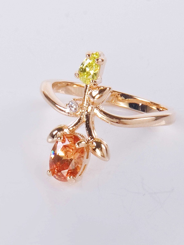 

Кольцо из бижутерного сплава р. 20 Lotus Jewelry Тюльпан 3040R-13, фианит/циркон, Кольцо с разноцветными фианитами "Тюльпан" 3040R-13