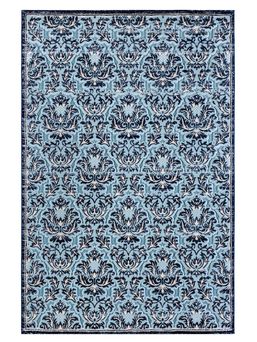 фото Ковер pegas 4198f прямой т.синий/с.голубой 150x230 sofia rugs