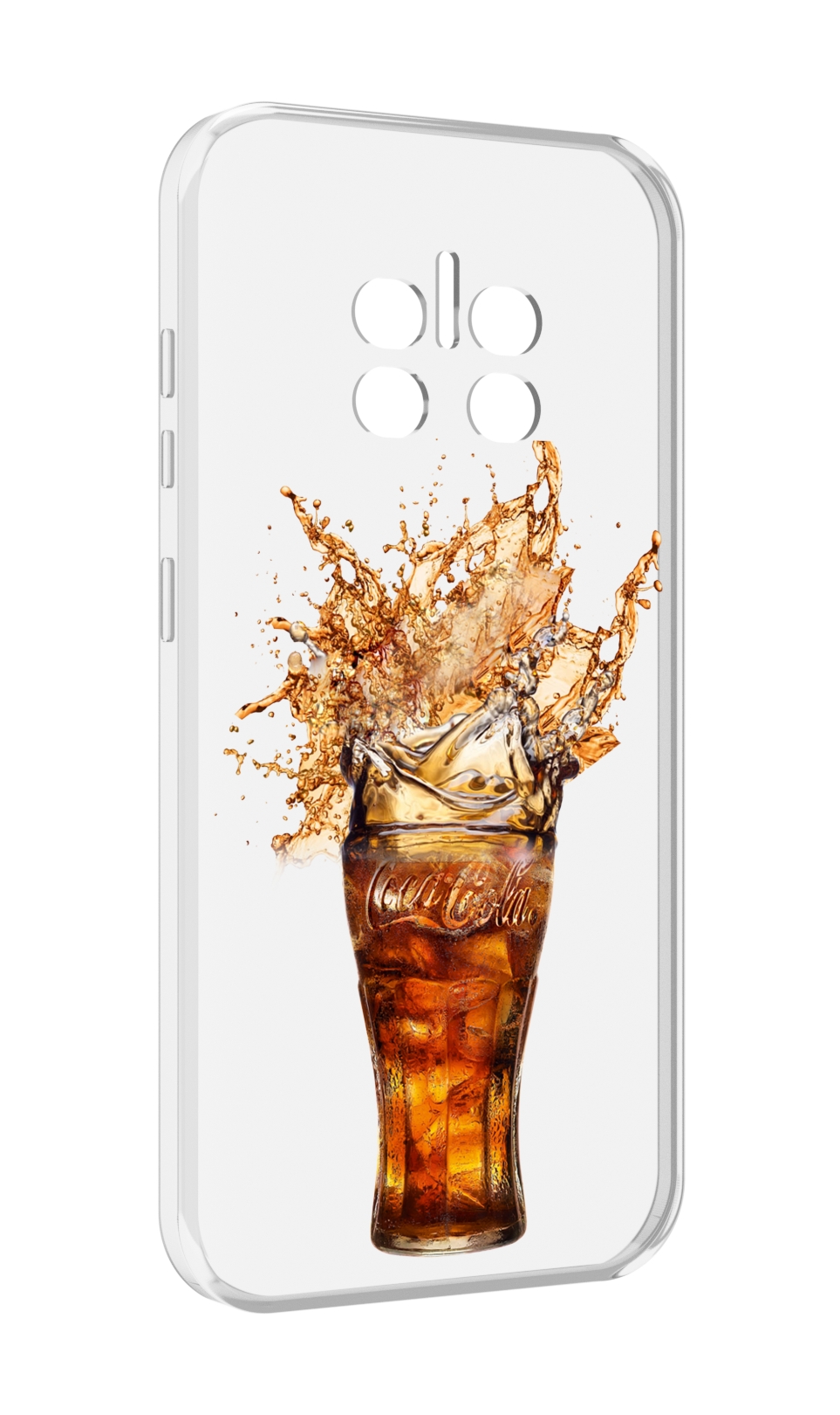 

Чехол MyPads Кола-в-стакане для Doogee V11, Прозрачный, Tocco