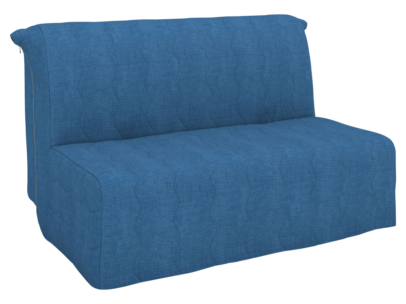 Прямой диван Ривали Бонд Синий, рогожка, 145 см