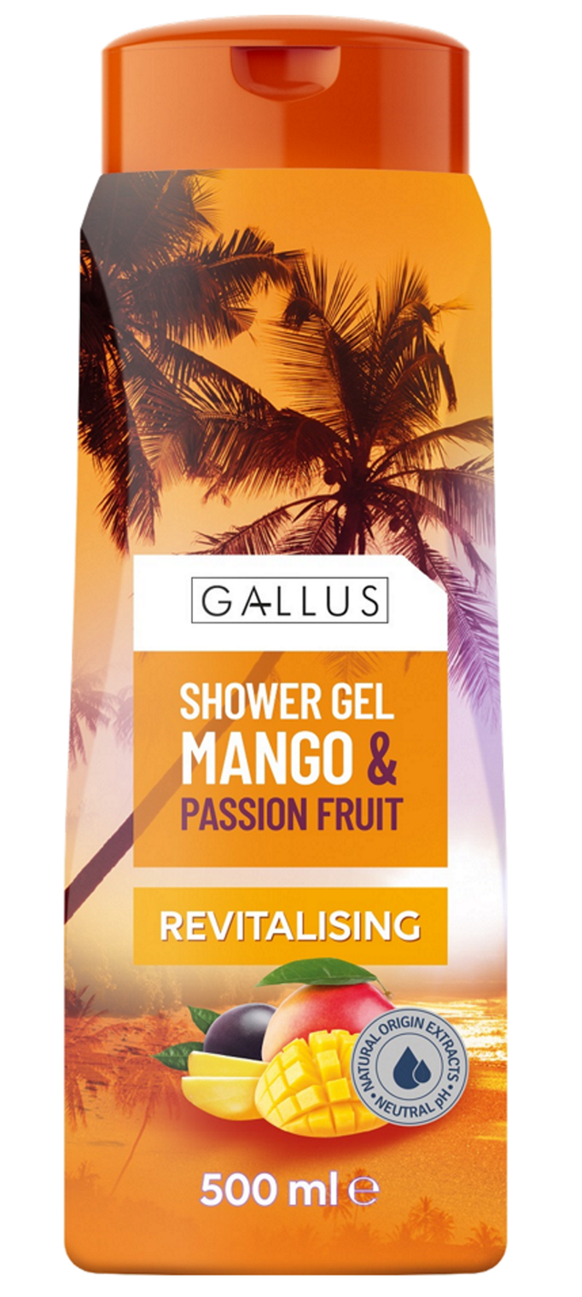 Гель для душа Gallus Манго-маракуйя 500 мл snaq fabriq батончик глазированный манго маракуйя