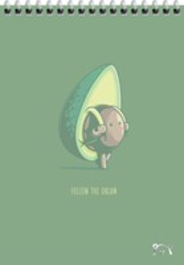 

Блокнот Meshu Avocadreams А5 клетка на гребне 60 листов в ассортименте