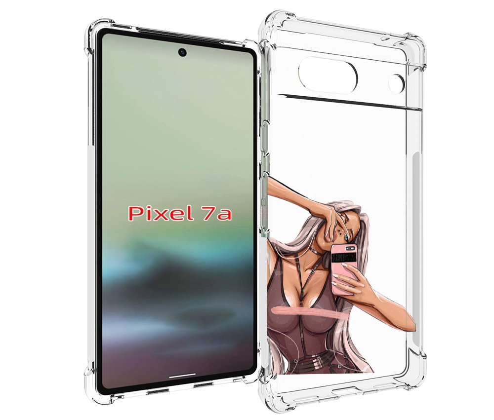 

Чехол MyPads девушка-в-прозрачной-одежде для Google Pixel 7A, Tocco