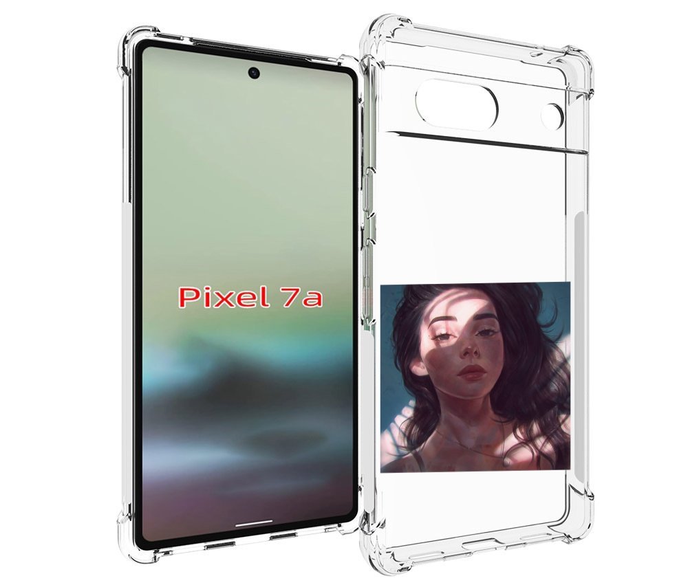 

Чехол MyPads девушка-в-лучах женский для Google Pixel 7A, Tocco