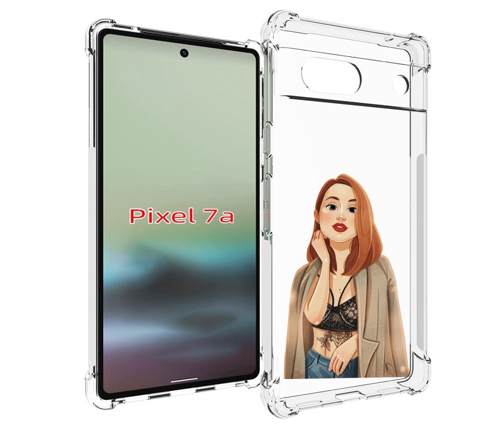 

Чехол MyPads девушка-в-кружевном-2 для Google Pixel 7A, Tocco