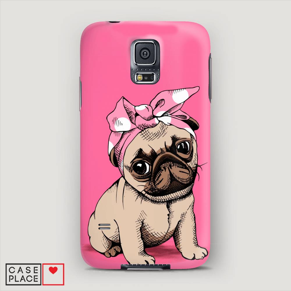 фото Чехол awog "dog pin-up" для samsung galaxy s5 mini