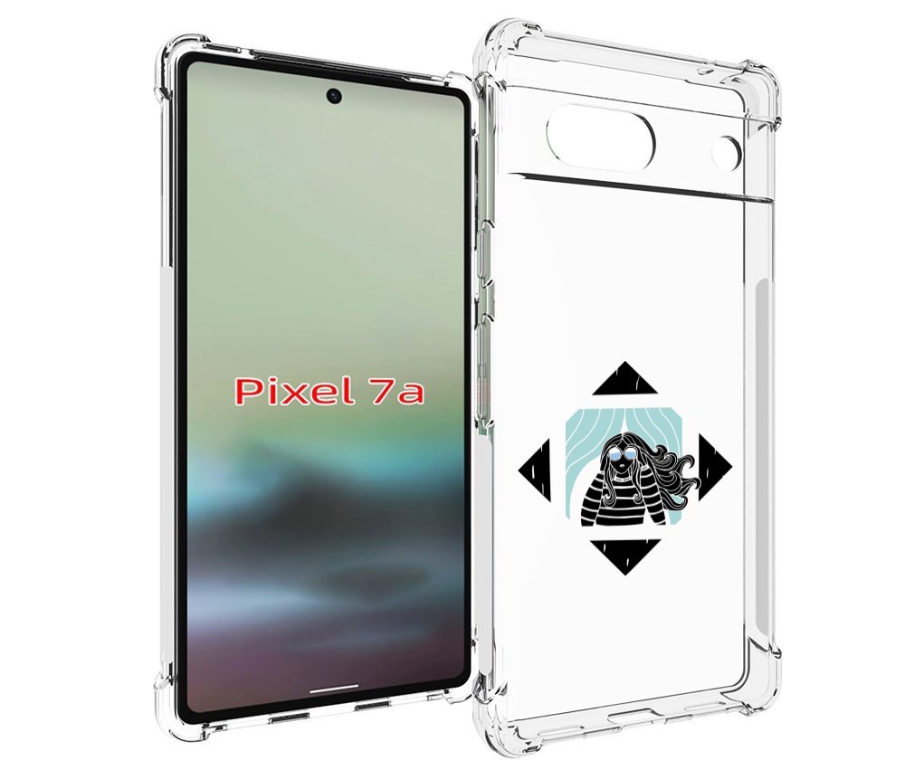 

Чехол MyPads девушка-в-квадратике для Google Pixel 7A, Tocco