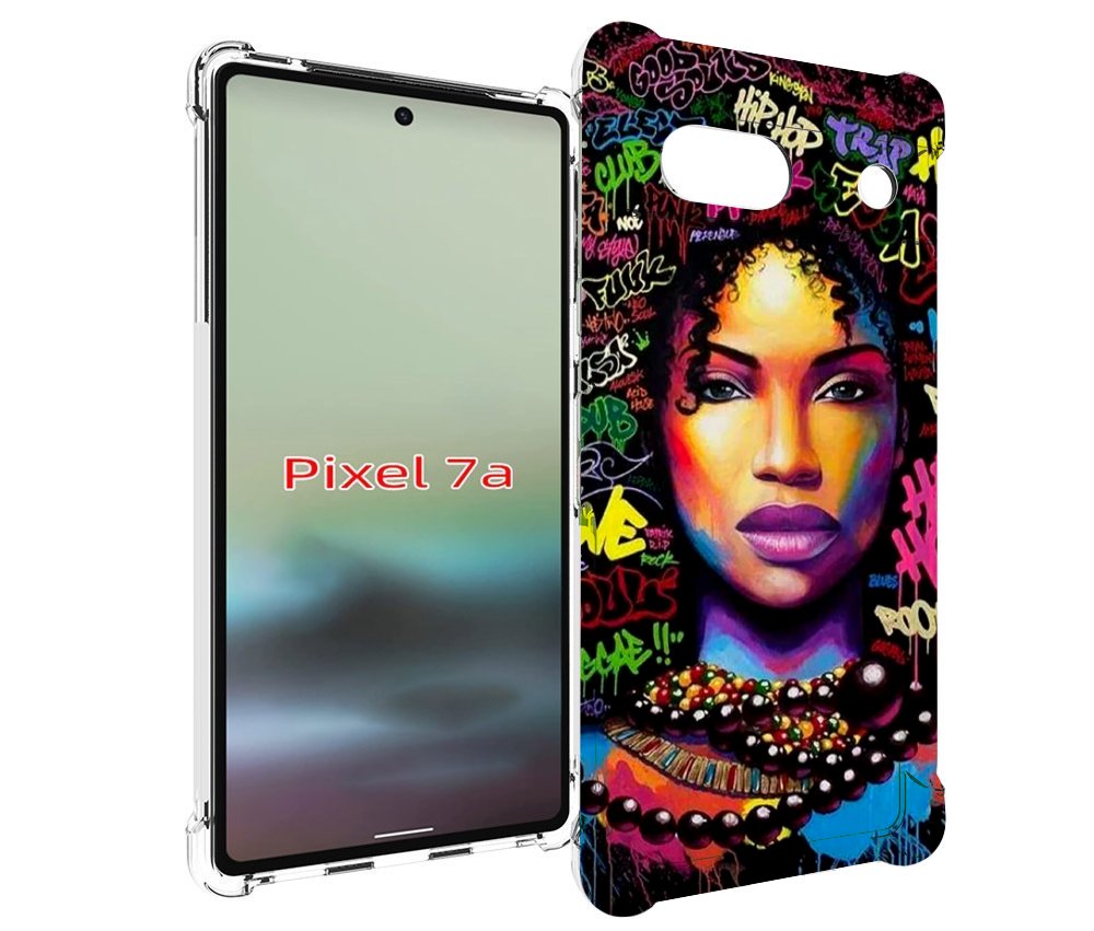 

Чехол MyPads девушка-в-граффити женский для Google Pixel 7A, Tocco