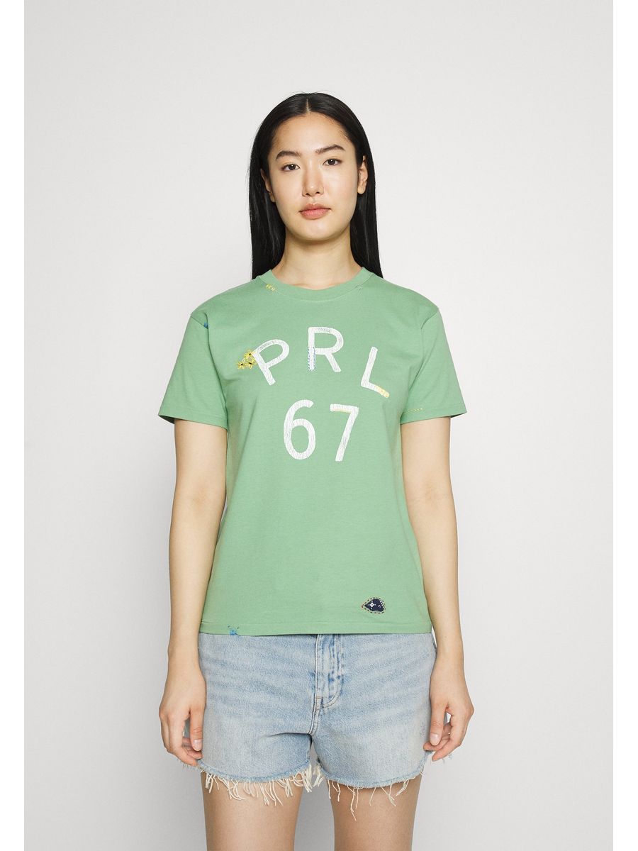 

Футболка женская Polo Ralph Lauren PO221D0EJ зеленая S, Зеленый, PO221D0EJ