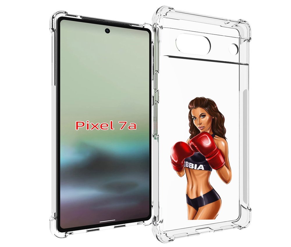 

Чехол MyPads девушка-в-боксерских-перчатках женский для Google Pixel 7A, Tocco