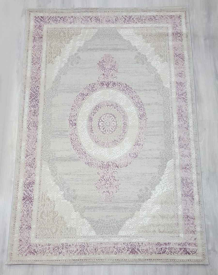 фото Ковер nova 4346b прямой с.лиловый/серый 80x150 sofia rugs