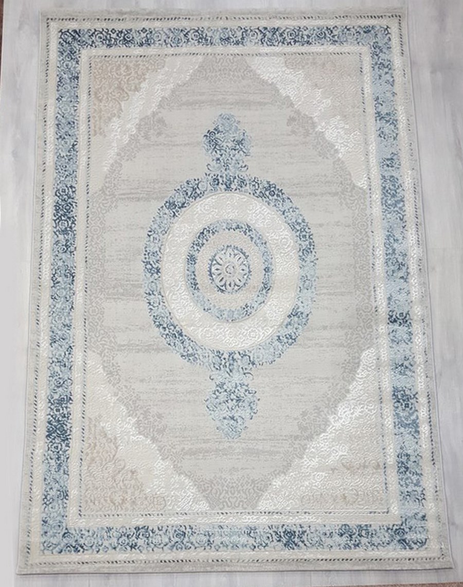 

Ковер NOVA 4346B прямой с.голубой/серый 80x150