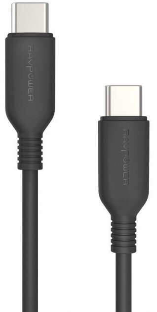 фото Кабель ravpower nylon usb type-c - usb type-c 0.9 м, цвет черный (rp-cb018)