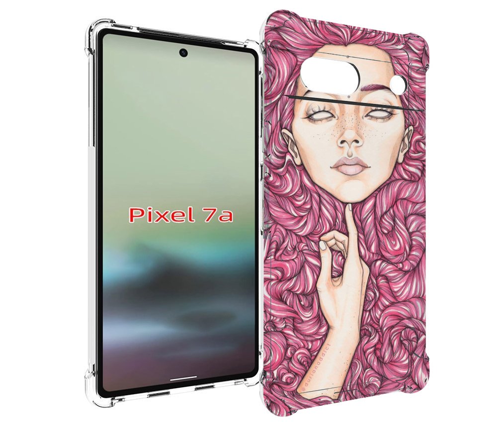 

Чехол MyPads девушка утонула в волосах женский для Google Pixel 7A, Tocco