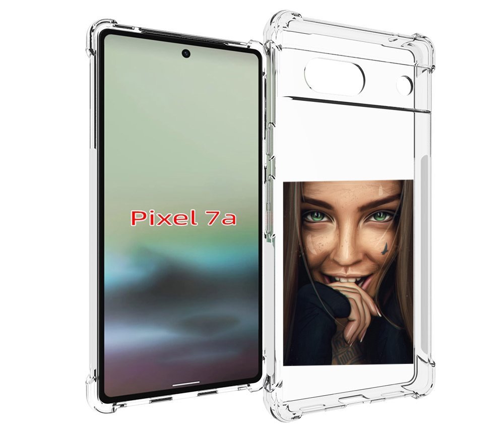 

Чехол MyPads девушка улыбается женский для Google Pixel 7A, Tocco