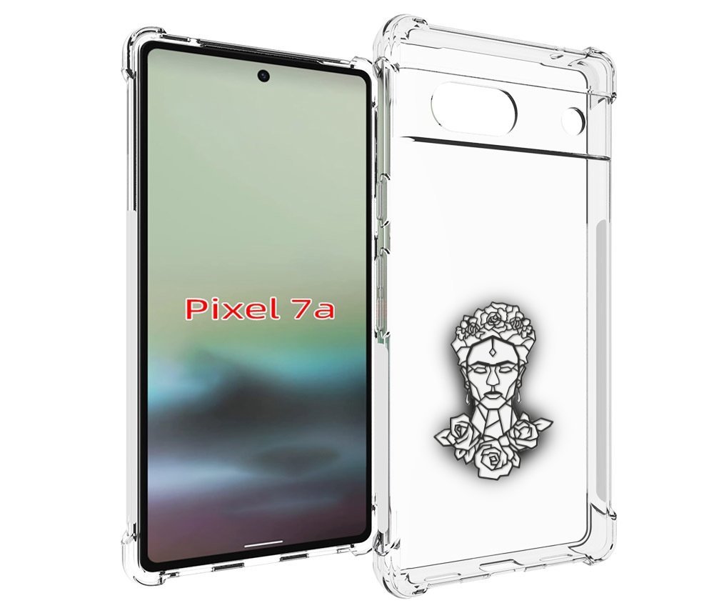 

Чехол MyPads девушка с цветами с гранями женский для Google Pixel 7A, Tocco