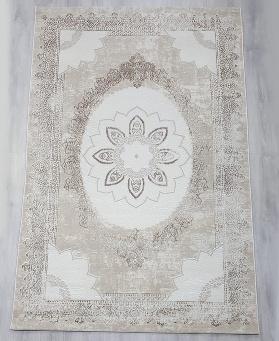 фото Ковер nova 4344b прямой с.бежевый/кремовый 150x230 sofia rugs