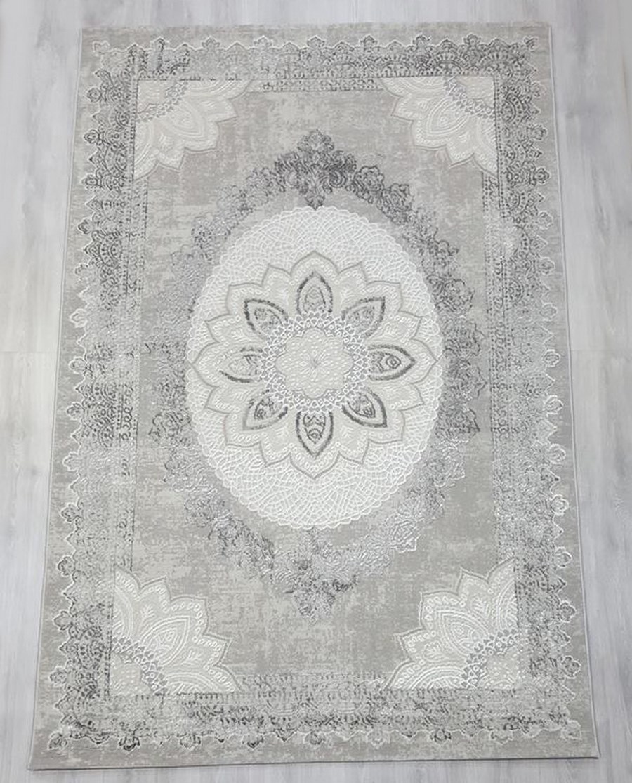 фото Ковер nova 4344b прямой серый 80x150 sofia rugs