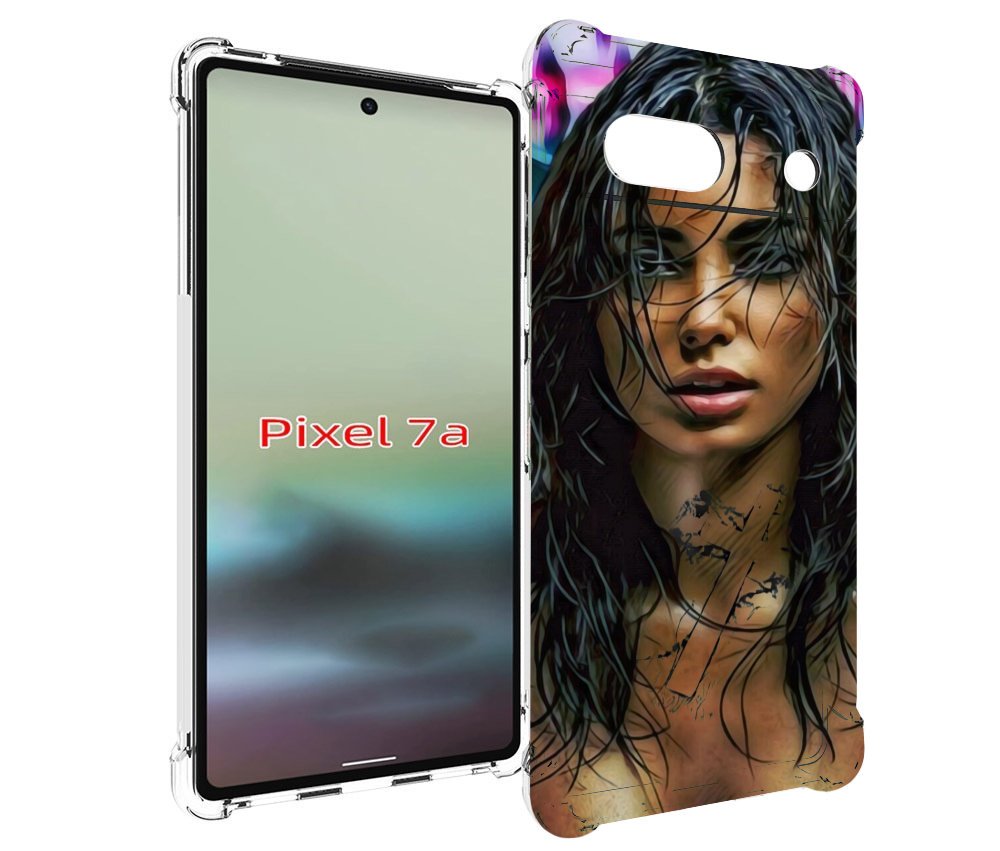 

Чехол MyPads девушка с мокрыми волосами женский для Google Pixel 7A, Tocco
