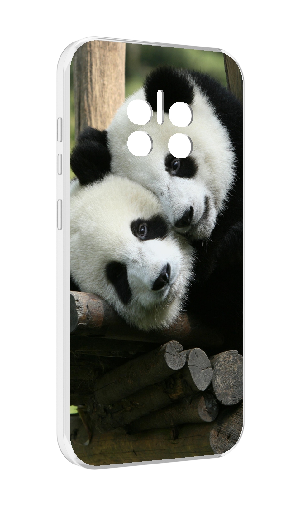 

Чехол MyPads Две-панды для Doogee V11, Прозрачный, Tocco