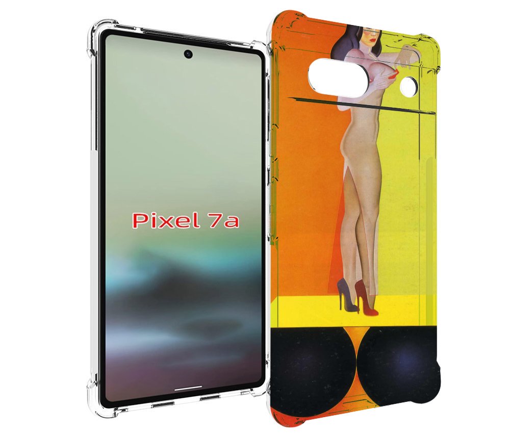 

Чехол MyPads девушка на шарах женский для Google Pixel 7A, Tocco