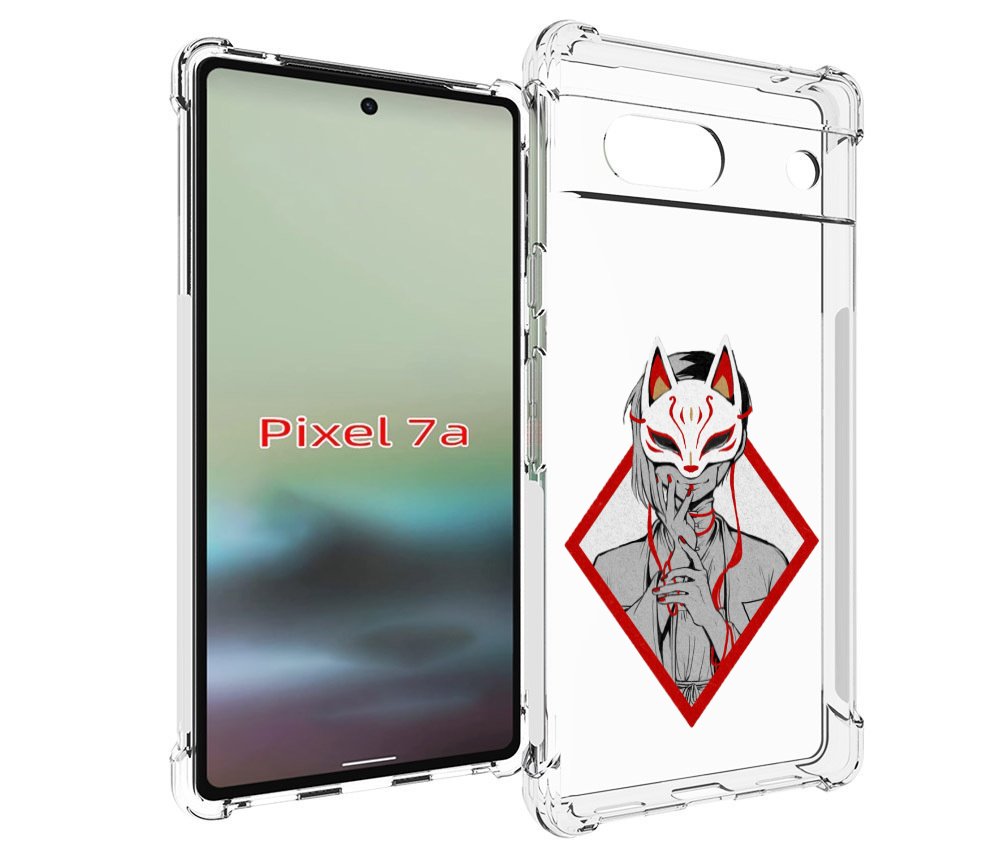 

Чехол MyPads девушка в маске япония для Google Pixel 7A, Tocco