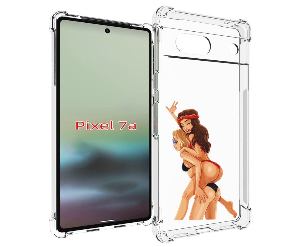 

Чехол MyPads две-подружки-в-купальниках женский для Google Pixel 7A, Tocco
