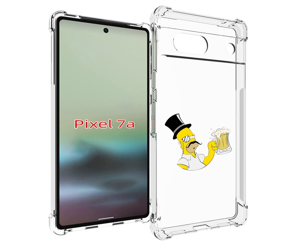 

Чехол MyPads гомер-с-напитком для Google Pixel 7A, Tocco