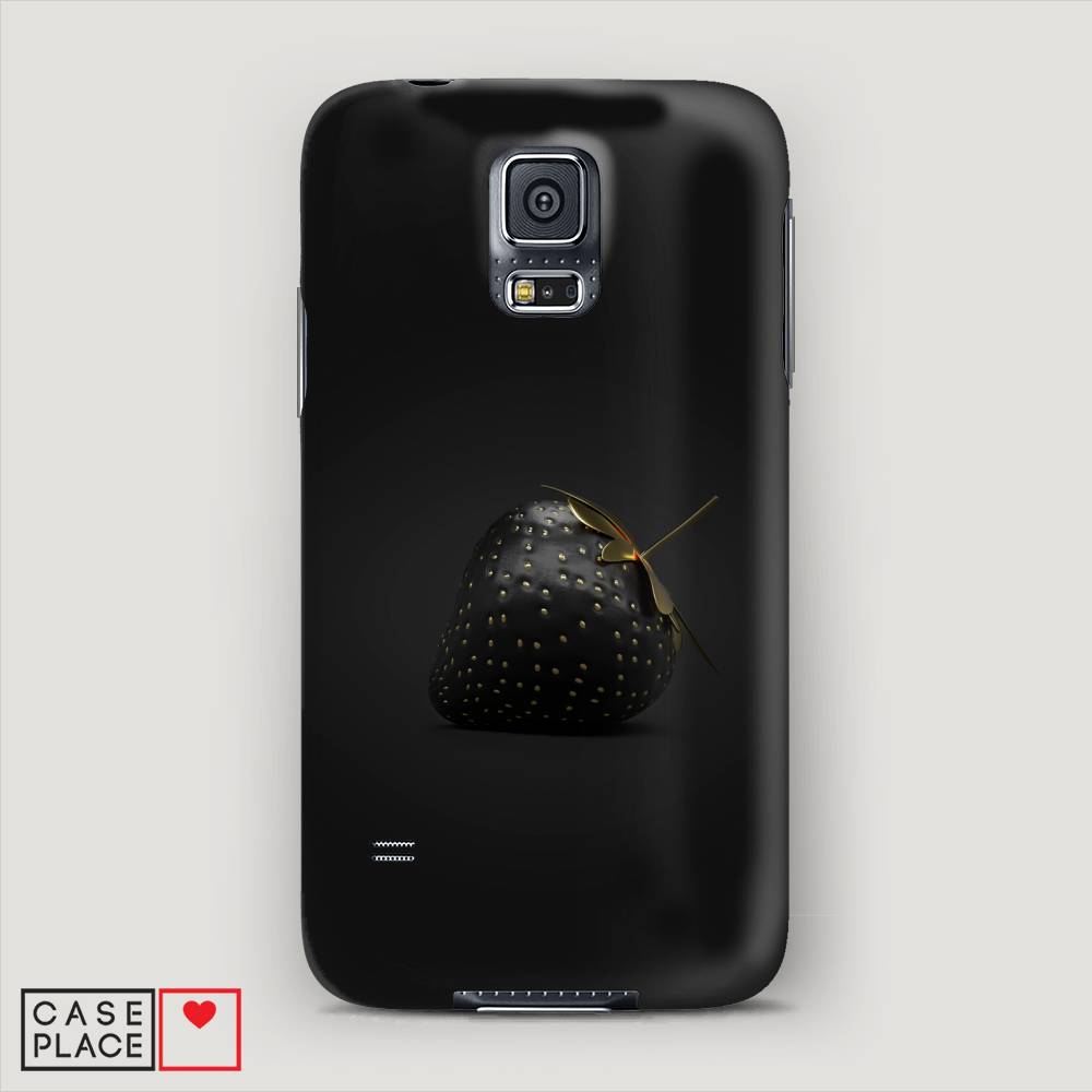 фото Чехол awog "черная клубника" для samsung galaxy s5 mini