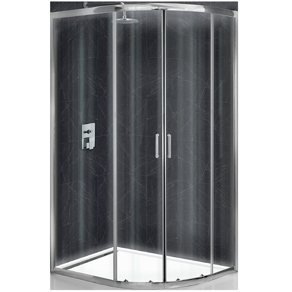 фото Belbagno душевой уголок belbagno uno-195-rh-2-100/80-c-cr