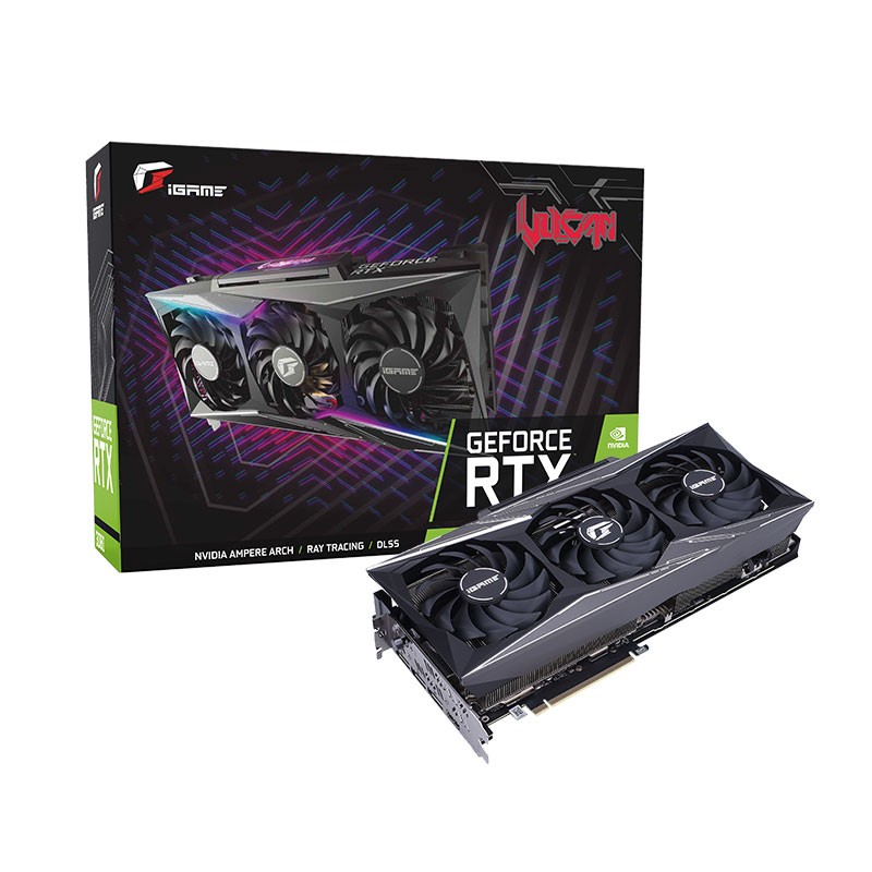 

Видеокарта Colorful iGame GeForce RTX 3080 Vulcan OC (RTX 3080 VULCAN OC 10G-V), RTX 3080 Ultra Vulcan OC