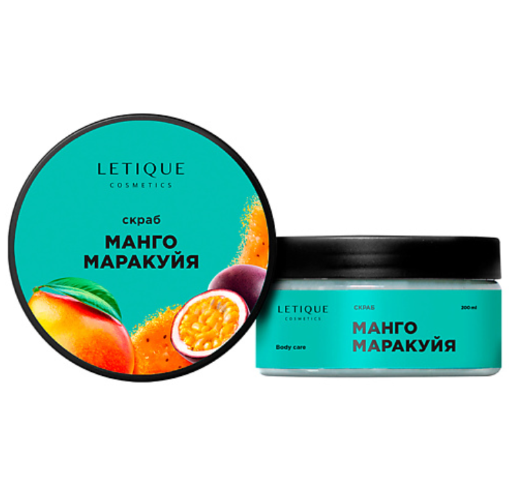 Скраб для тела Letique Cosmetics Манго-маракуйя, антицеллюлитный