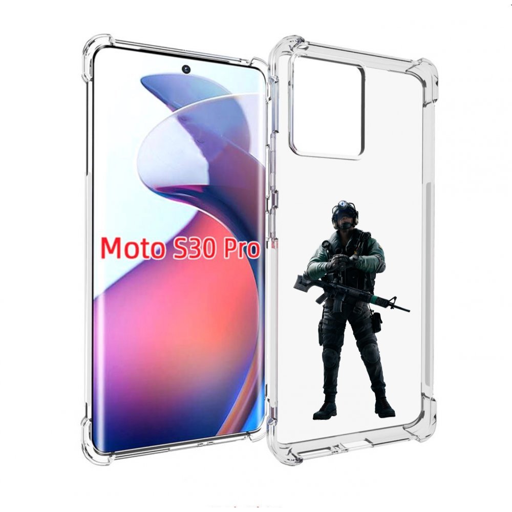 

Чехол MyPads Tom-Clancy's-Rainbow-Six-2 для Motorola Moto S30 Pro, Прозрачный, Tocco