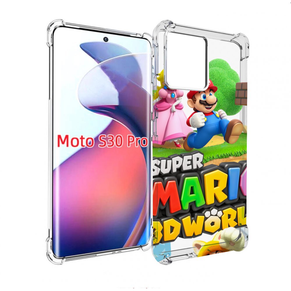 

Чехол MyPads Super Mario 3D World для Motorola Moto S30 Pro, Прозрачный, Tocco