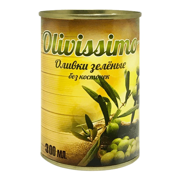 

Оливки Olivissimo зеленые без косточки 280 г