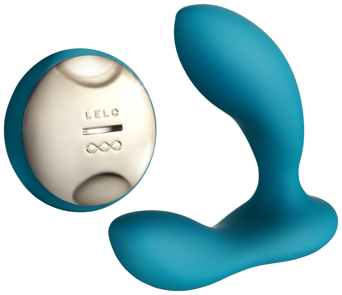 фото Вибромассажер простаты lelo hugo ocean blue с пультом управления бирюзовый