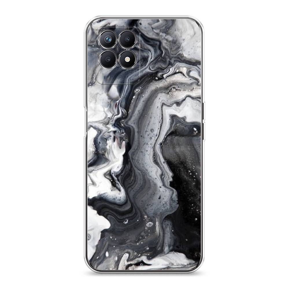 

Чехол Awog на Realme 8i "Бело-черные сложные полосы", Разноцветный, 257350-3