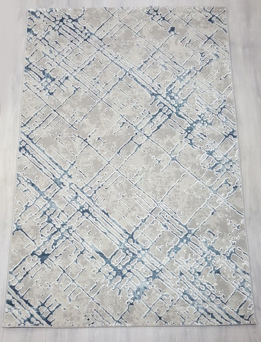 фото Ковер nova 4325a прямой с.голубой/серый 80x150 sofia rugs