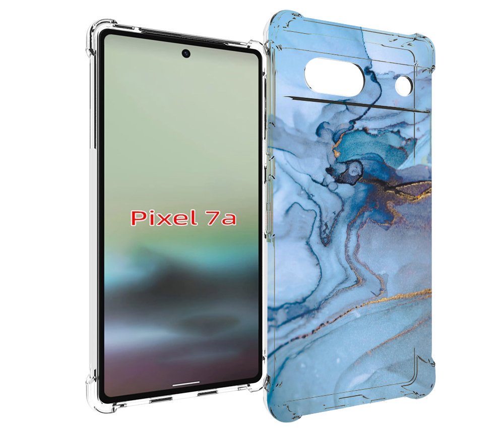 

Чехол MyPads голубой мрамор для Google Pixel 7A, Tocco