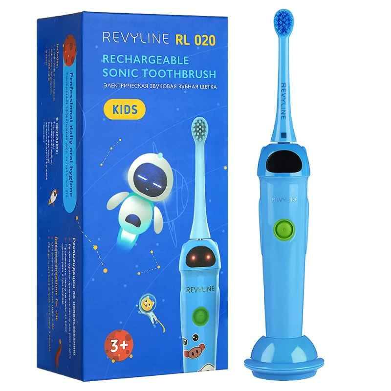 Зубная щетка детская с 3 лет Revyline RL 020 Kids средняя жесткость синяя 4048₽