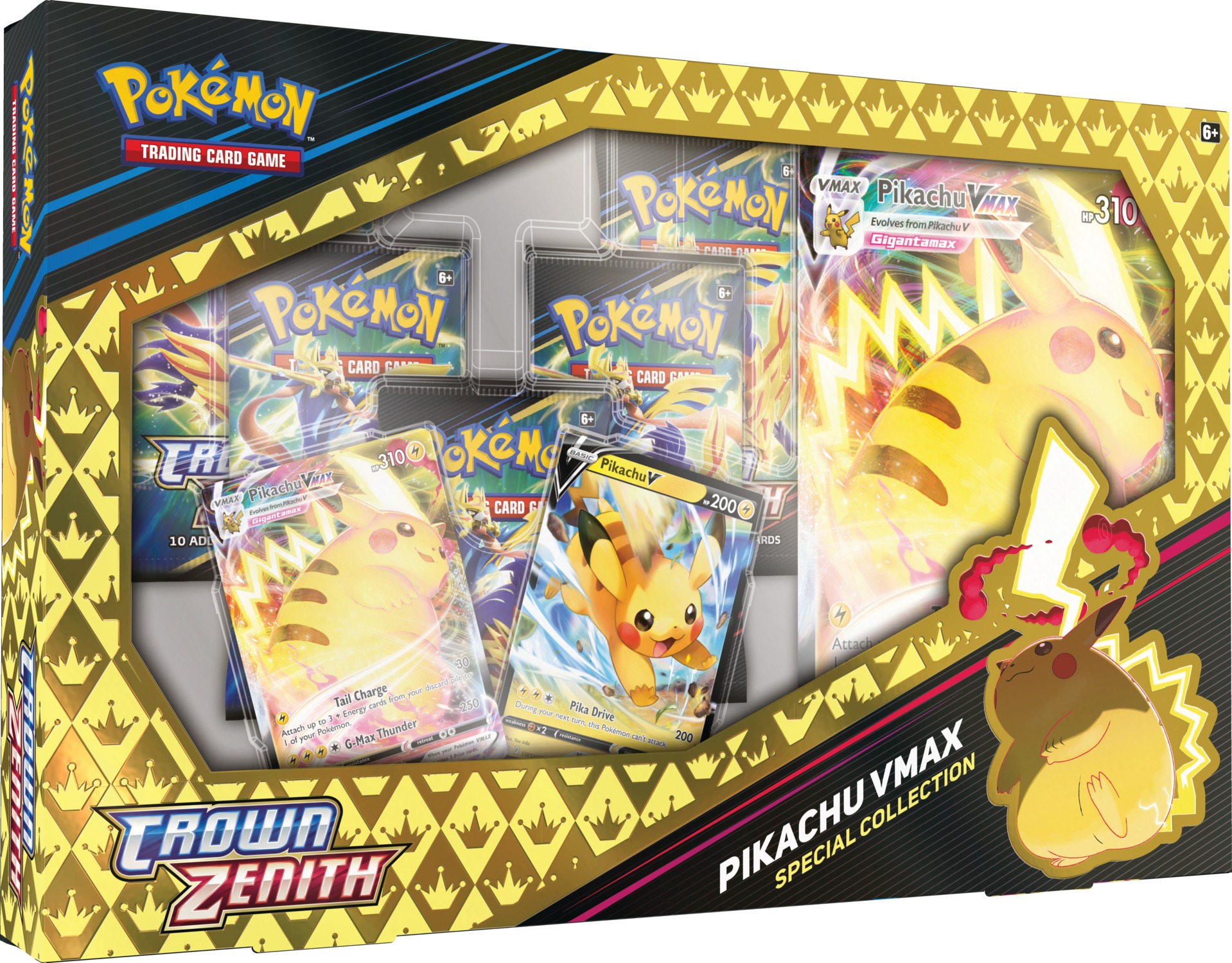 

Дополнение Nintendo для Pokemon ККИ: Crown Zenith VMAX Pikachu на английском