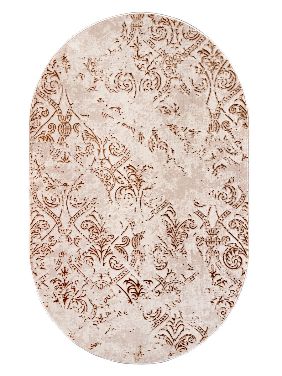 фото Ковер ambiance 4211b овальный кремовый 150х230 sofia rugs