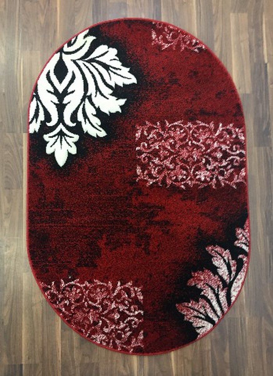 фото Ковер fruzan 4120a овал красный 080x150 sofia rugs