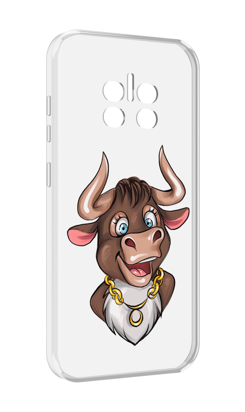 

Чехол MyPads Бычок для Doogee V11, Прозрачный, Tocco