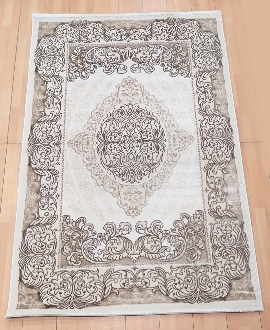 фото Ковер nova 4118a прямой белый/кремовый 80x150 sofia rugs