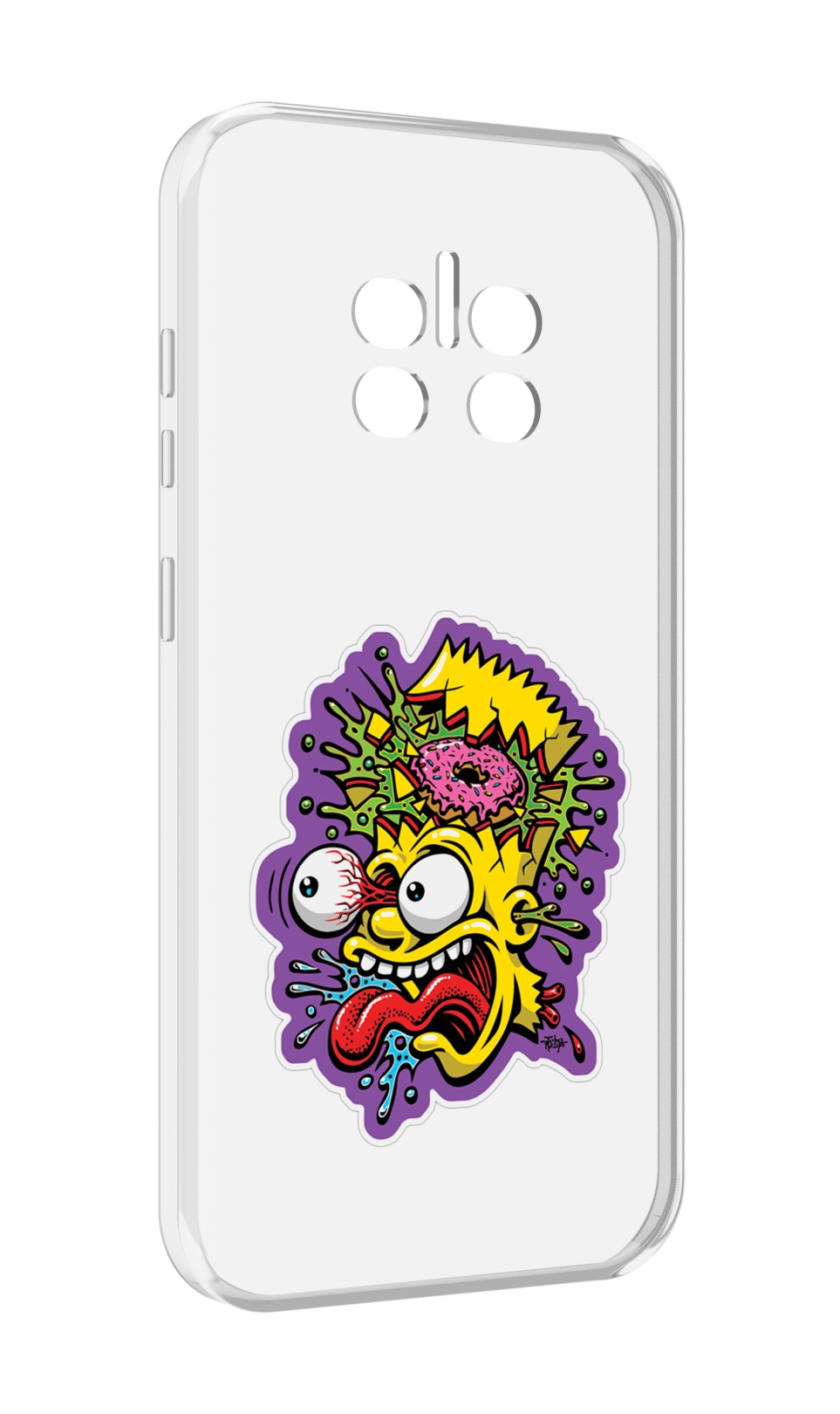

Чехол MyPads Барт-Симпсон для Doogee V11, Прозрачный, Tocco